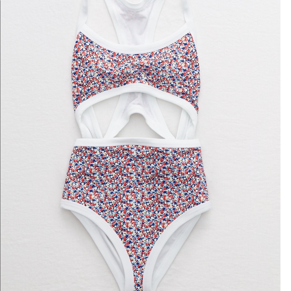 Aerie one piece cut out swim suit